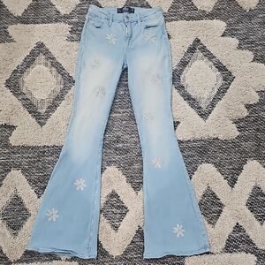 Hollister Blue Flare Star Jeans